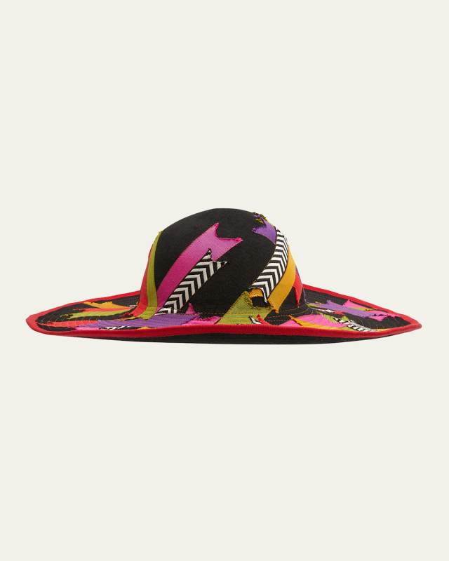 Multicolor Beaver Felt Floppy Hat